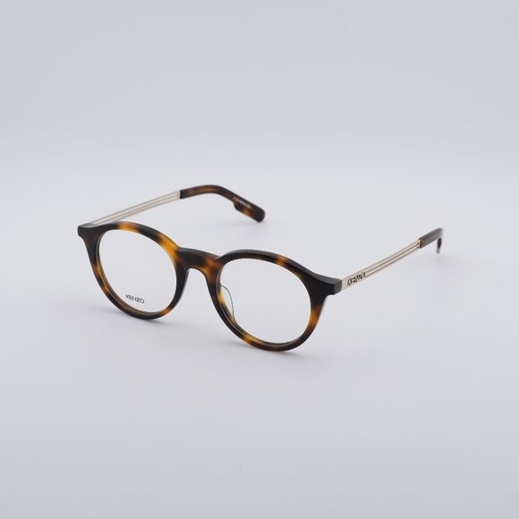 Kenzo KZ50015U 052 Eyeglasses Havana/Gold 48mm Round Frame - Picture 1 of 8
